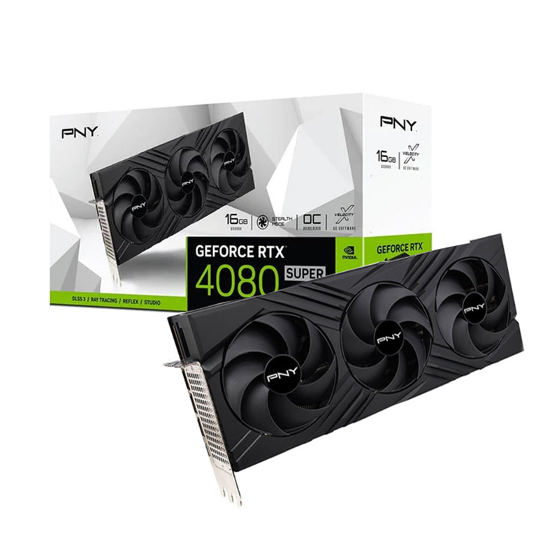 PNY GeForce RTX 4080 SUPER OC 16GB VERTO 16GB GDDR6X Gaming Graphics Card PNY GeForce RTX 4080 SUPER OC 16GB VERTO 16GB GDDR6X Gaming Graphics Card